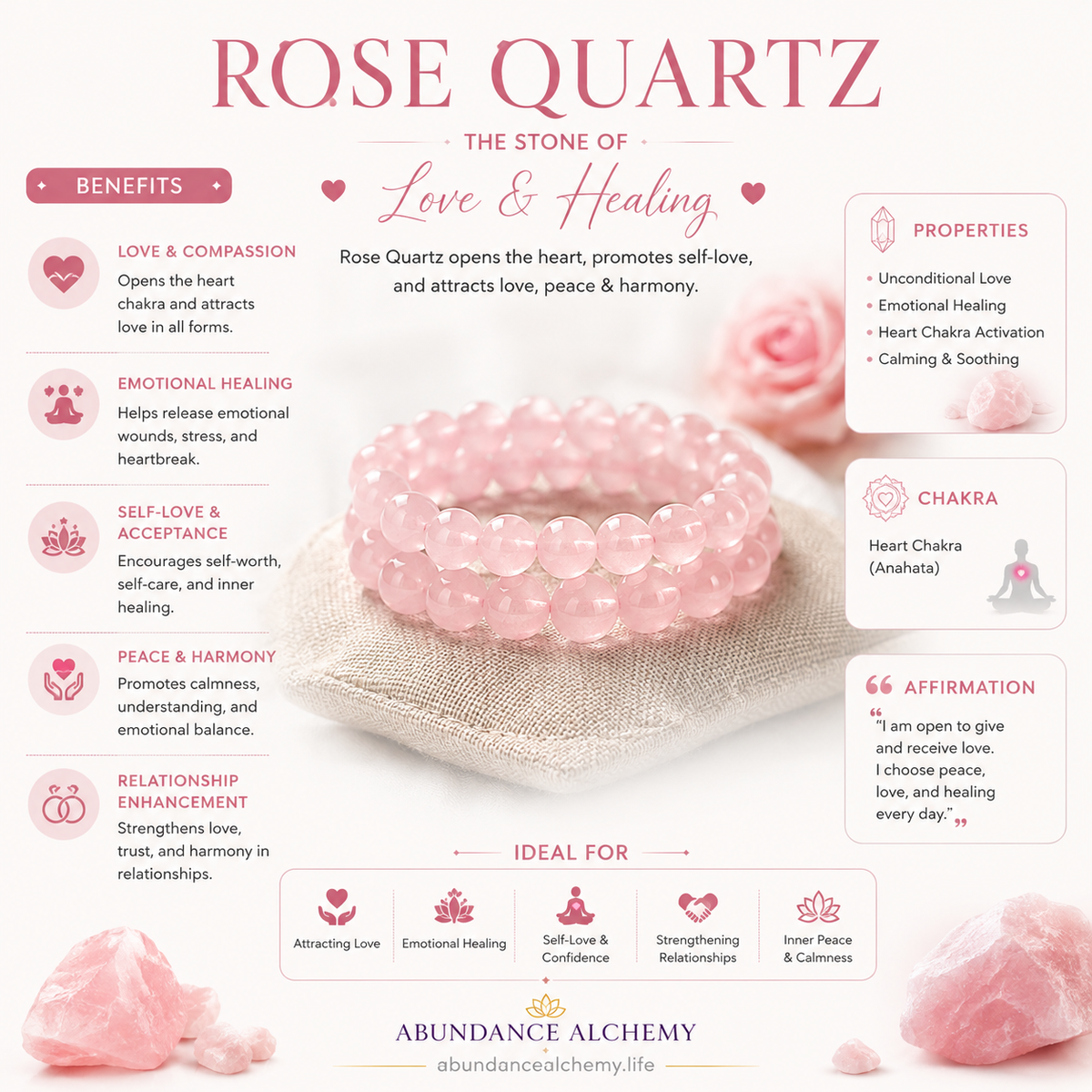 Crystal Gemstone Healing Bracelets