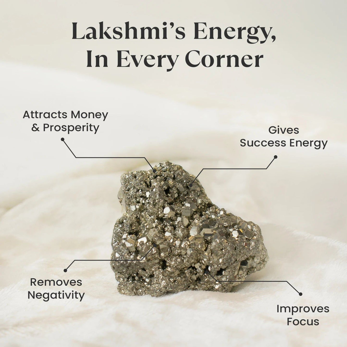 Raw Pyrite Stone for Wealth & Prosperity | Natural Lakshmi Crystal for Success, Protection & Abundance