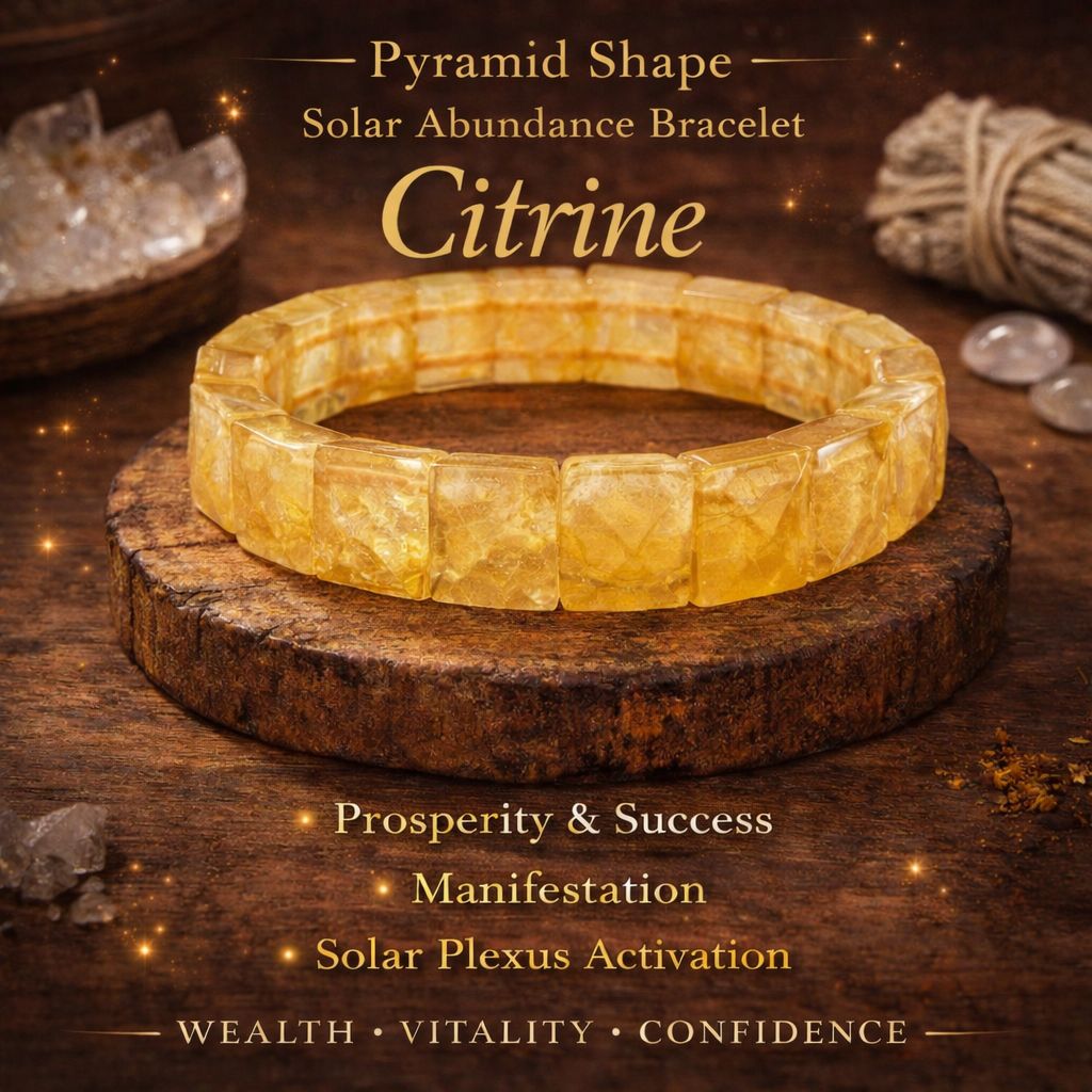 Pyramid Energy Crystal Bracelets – Protection, Healing & Prosperity Collection