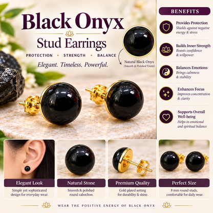 Crystal Stud Earrings for Women | Natural Gemstone Earrings