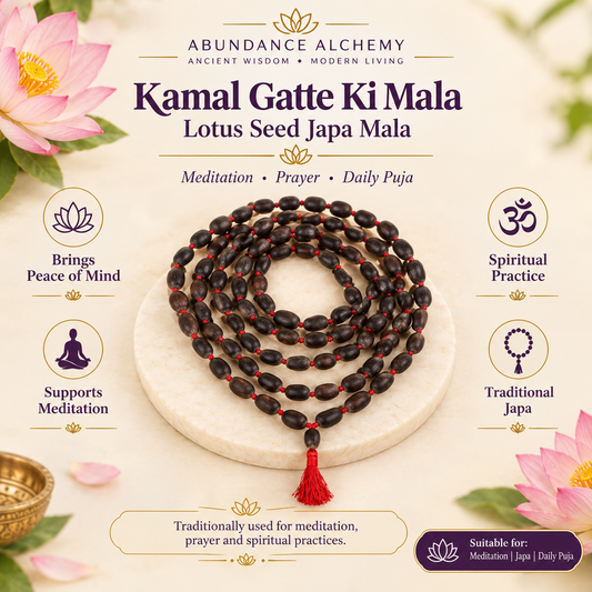 Kamal Gatte Ki Mala | Lotus Seed Japa Mala for Meditation & Puja