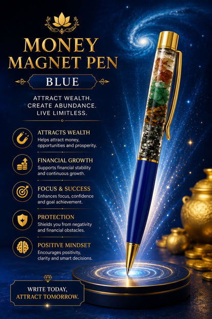 Money Magnet Crystal Pen – Luxury Wealth Attraction Pen