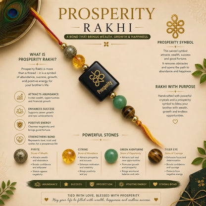Crystal Rakhi for Prosperity, Protection, Success & Good Luck