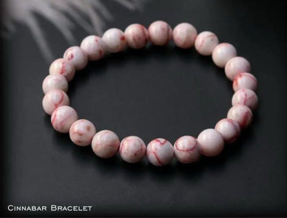 Cinnabar Healing Bracelet 8mm | Energy, Confidence, Protection & Vitality