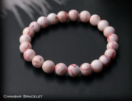 Cinnabar Healing Bracelet 8mm | Energy, Confidence, Protection & Vitality