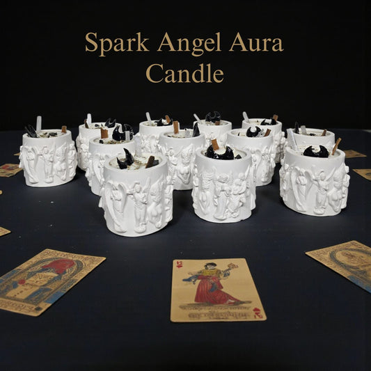 Spark Angel Aura Candle – Luxury Angel Energy Candle | Protection, Healing & Positive Vibes
