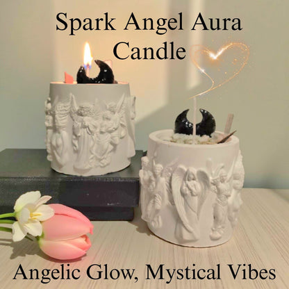 Spark Angel Aura Candle – Luxury Angel Energy Candle | Protection, Healing & Positive Vibes