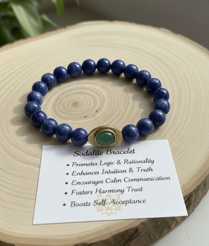 Premium Natural Crystal Bracelet with Ingot Charm for Wealth, Protection & Positive Energy | Tiger Eye, Citrine, Amethyst, Aventurine & More