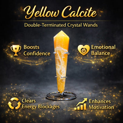 Double-Terminated Crystal Wands – Energy Healing, Chakra Balance & Manifestation Tools