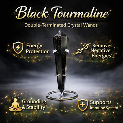 Double-Terminated Crystal Wands – Energy Healing, Chakra Balance & Manifestation Tools