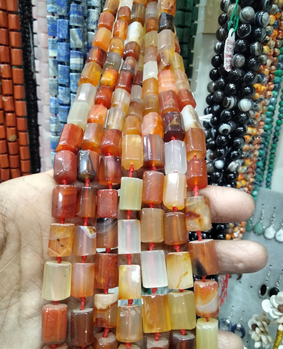 Natural Crystal Tube Beads Strands | Premium Healing Stone Jewelry Making Beads