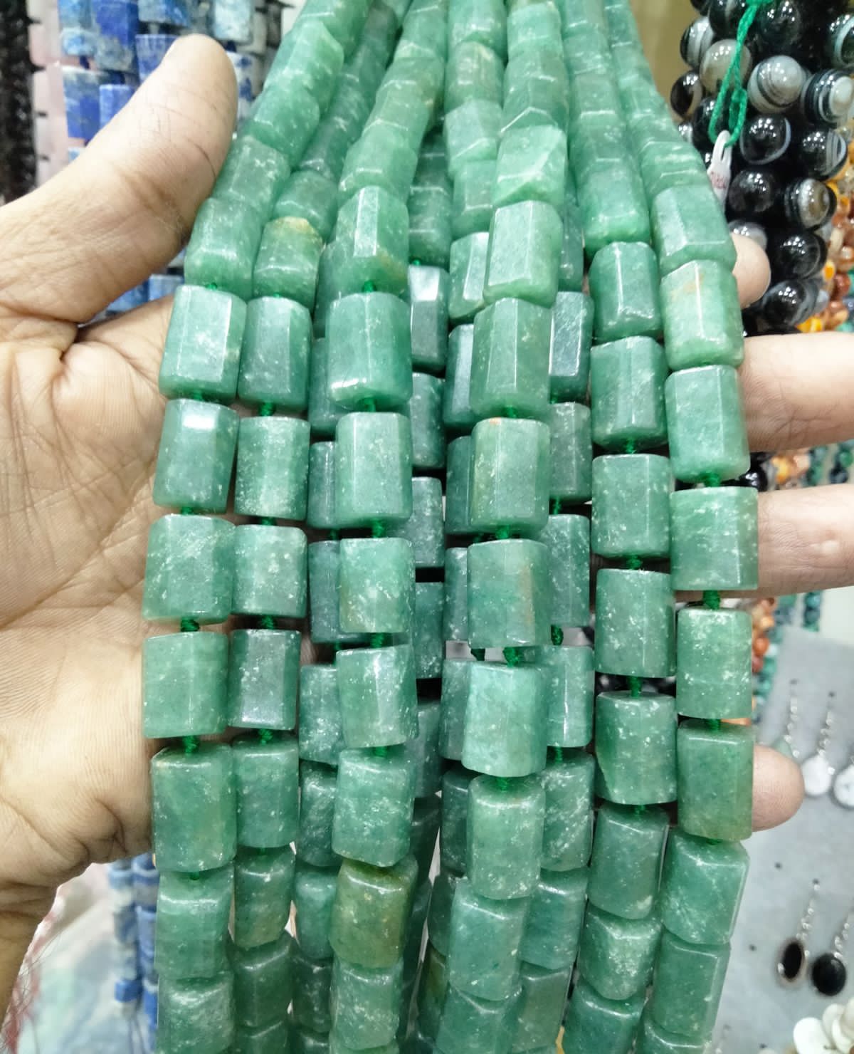 Natural Crystal Tube Beads Strands | Premium Healing Stone Jewelry Making Beads