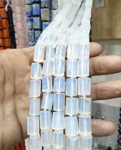 Natural Crystal Tube Beads Strands | Premium Healing Stone Jewelry Making Beads