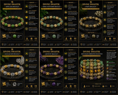 Divine Swastik Energy Bracelet – Prosperity, Protection & Positive Energy