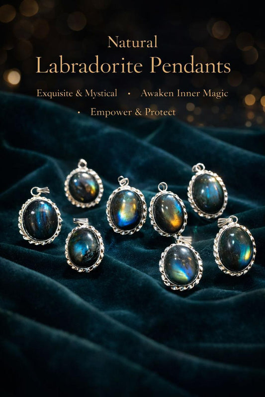 Natural Labradorite Pendants