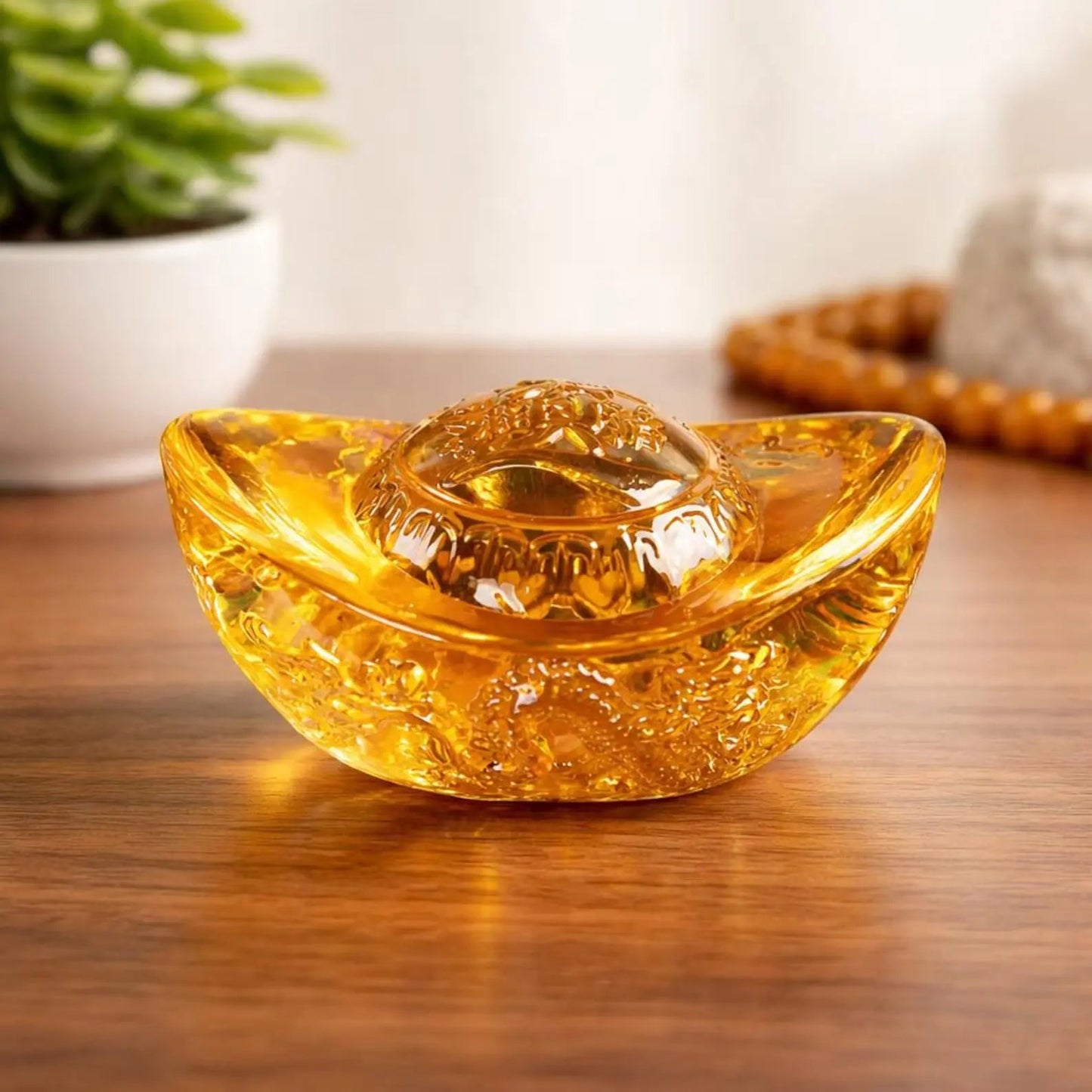 Feng Shui Golden Ingot for Wealth & Prosperity | Lucky Wealth Symbol for Home, Office & Business Growth
